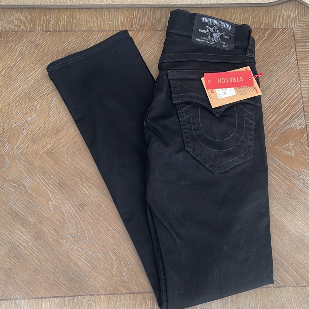 Men's Black True Religion Jeans